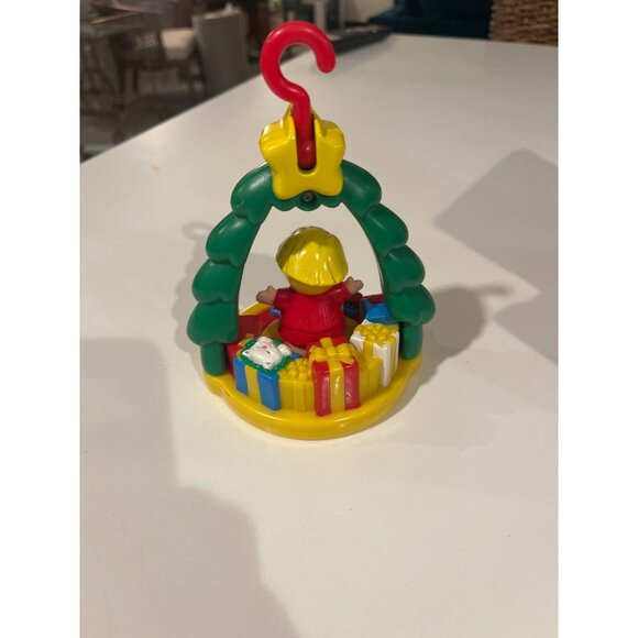 Fisher-Price 1999 Christmas Ornament With Blonde Child & Toys - Picture 6 of 7